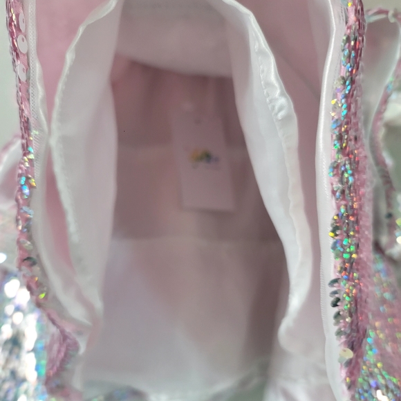 Lola and the boys 3 layer shimmering silver sequin skirt. Size 4T. New with tags - Picture 7 of 10